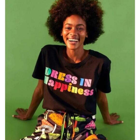 FARM Rio Tops - FARM Rio ‘Dress in Happiness’ Cotton T-Shirt, Size M